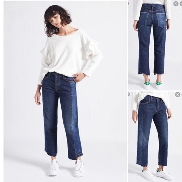 Current Elliott Jeans The Selvedge Straight Jeans 23 - Picture 1 of 7